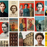 **

"A collage showcasing emerging Belarusian authors. Include diverse faces, book covers with striking designs, and a subtle backdrop hinting at both historical Soviet-era architecture and modern, independent publishing houses. The overall feel should be vibrant and hopeful, representing the new voices in Belarusian literature."

**