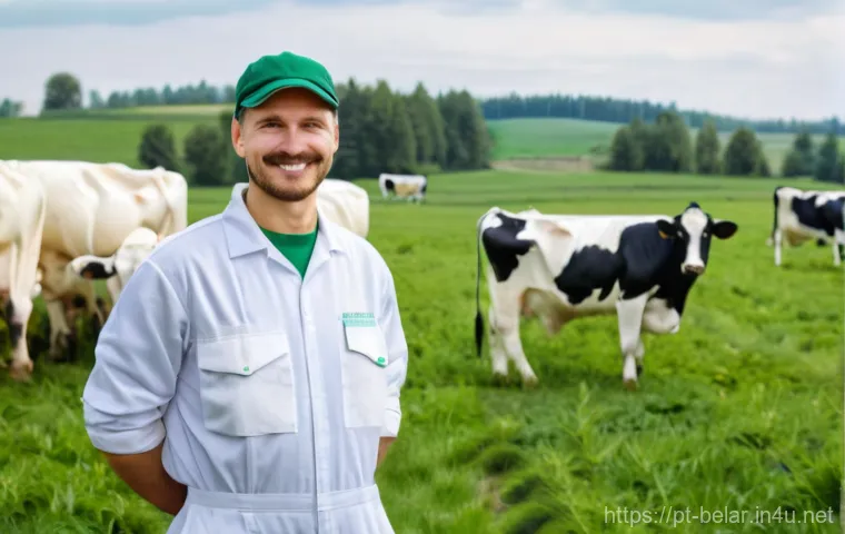 벨라루스 농업과 주요 수출품 - Image Prompt 1: The Heart of Belarusian Dairy**